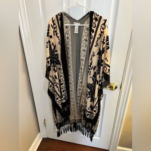 Free People Nightbird Burnout Kimono
